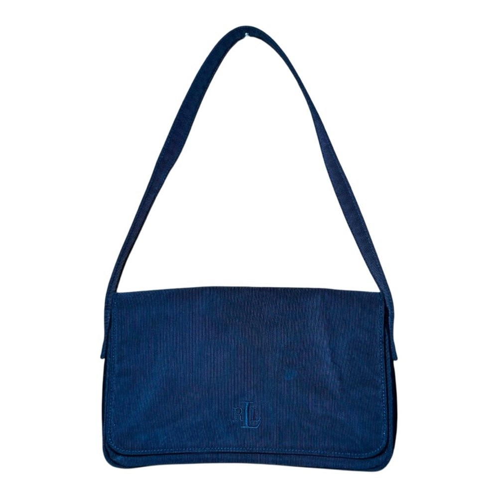 LAUREN RALPH LAUREN Black Canvas Shoulder Bag